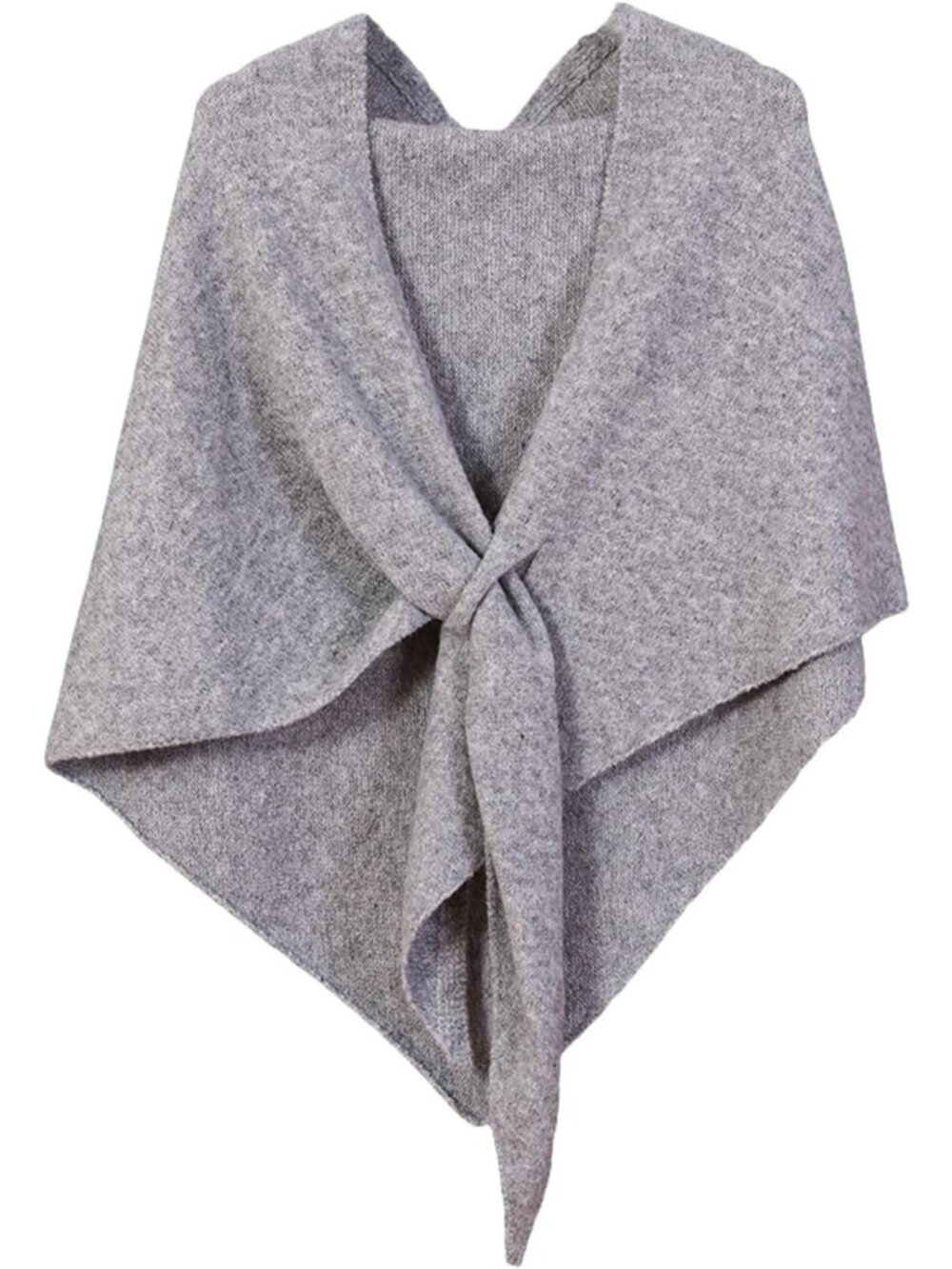 Cozy Triangle Shawl Wrap Scarf - Warm Wool Blend Pashmina Cape for Winter